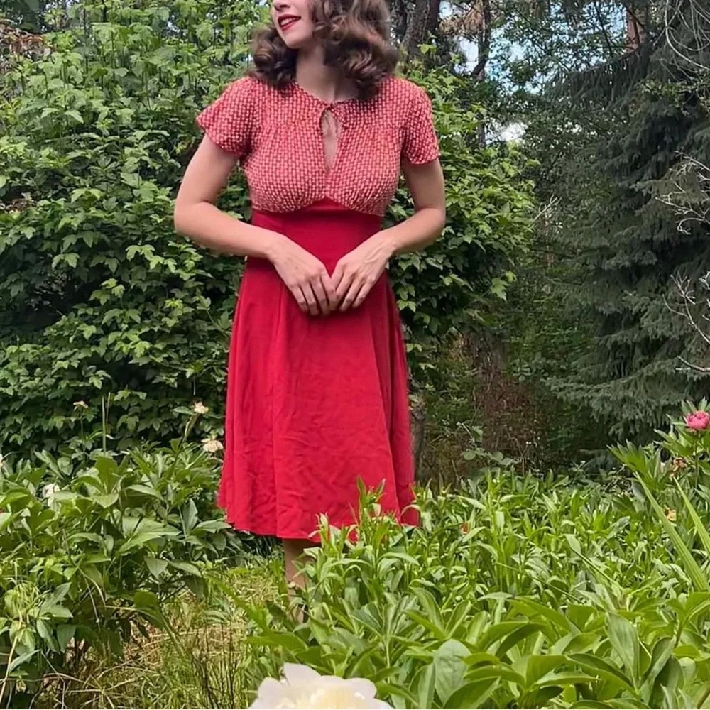 House of Foxy 1940s reproduction Grabel dress - Picture 2 of 13